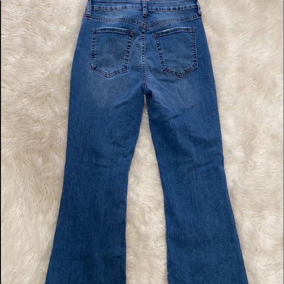 women’s flare slit denim jeans - Picture 2 of 2